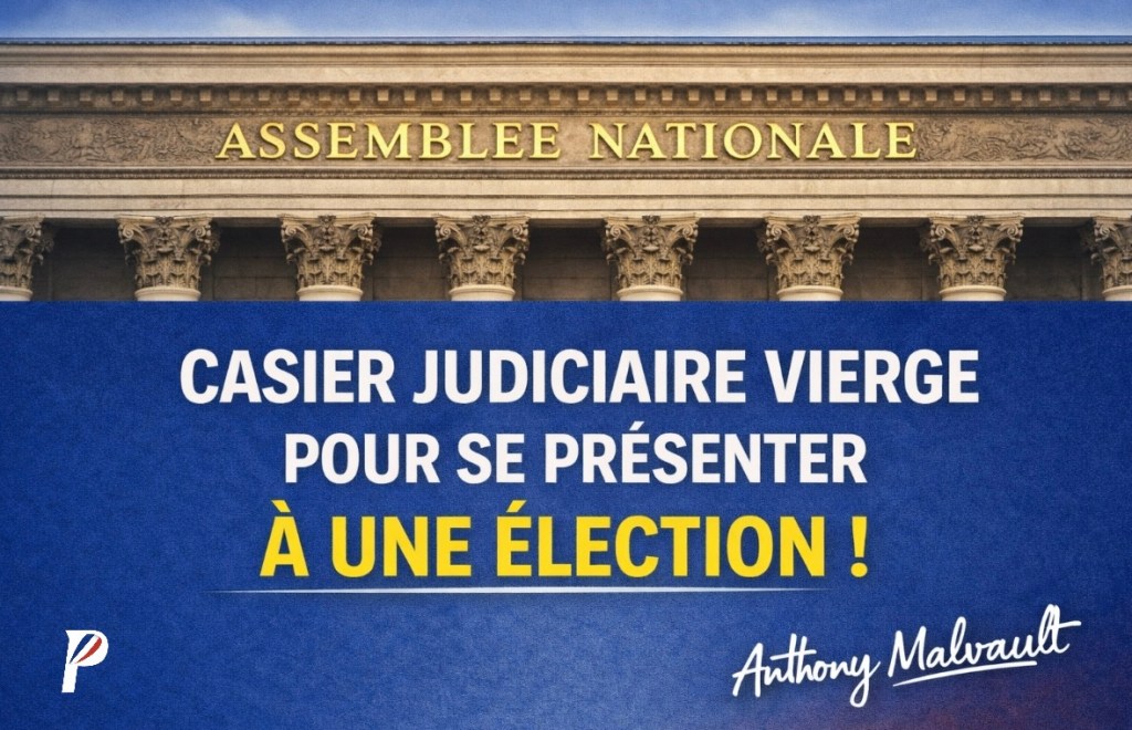 Protéger les Français, mouvement citoyen. Casier judiciaire vierge.